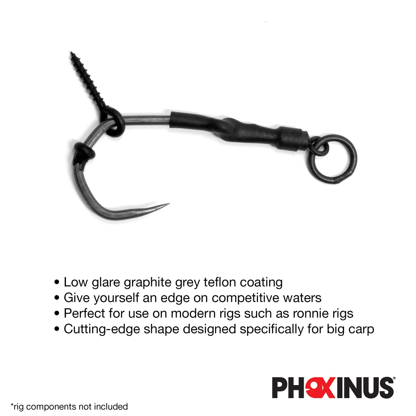 Phoxinus Katana Claw Hooks - Teflon coated carp hooks for big fish