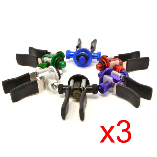 3 Phoxinus Adjustable Anodised Aluminium Butt Rests / Rod Rests