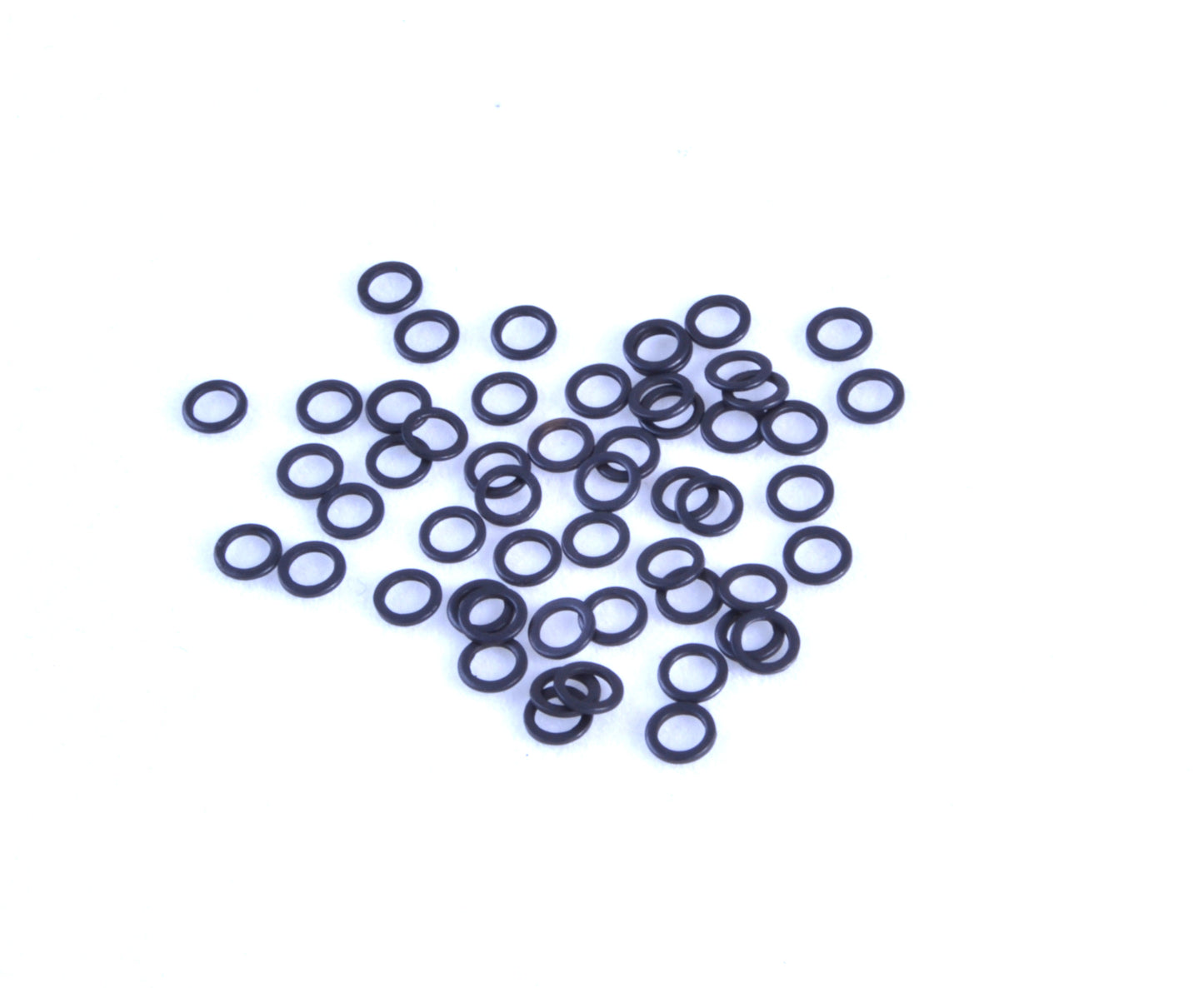3.1mm matt black rig rings x 50