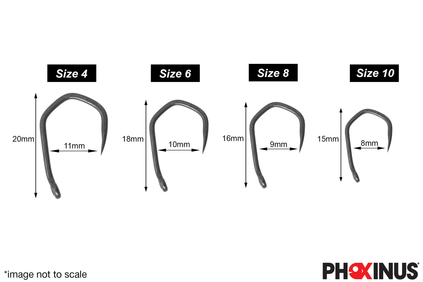 Phoxinus Katana Claw Hooks - Teflon coated carp hooks for big fish