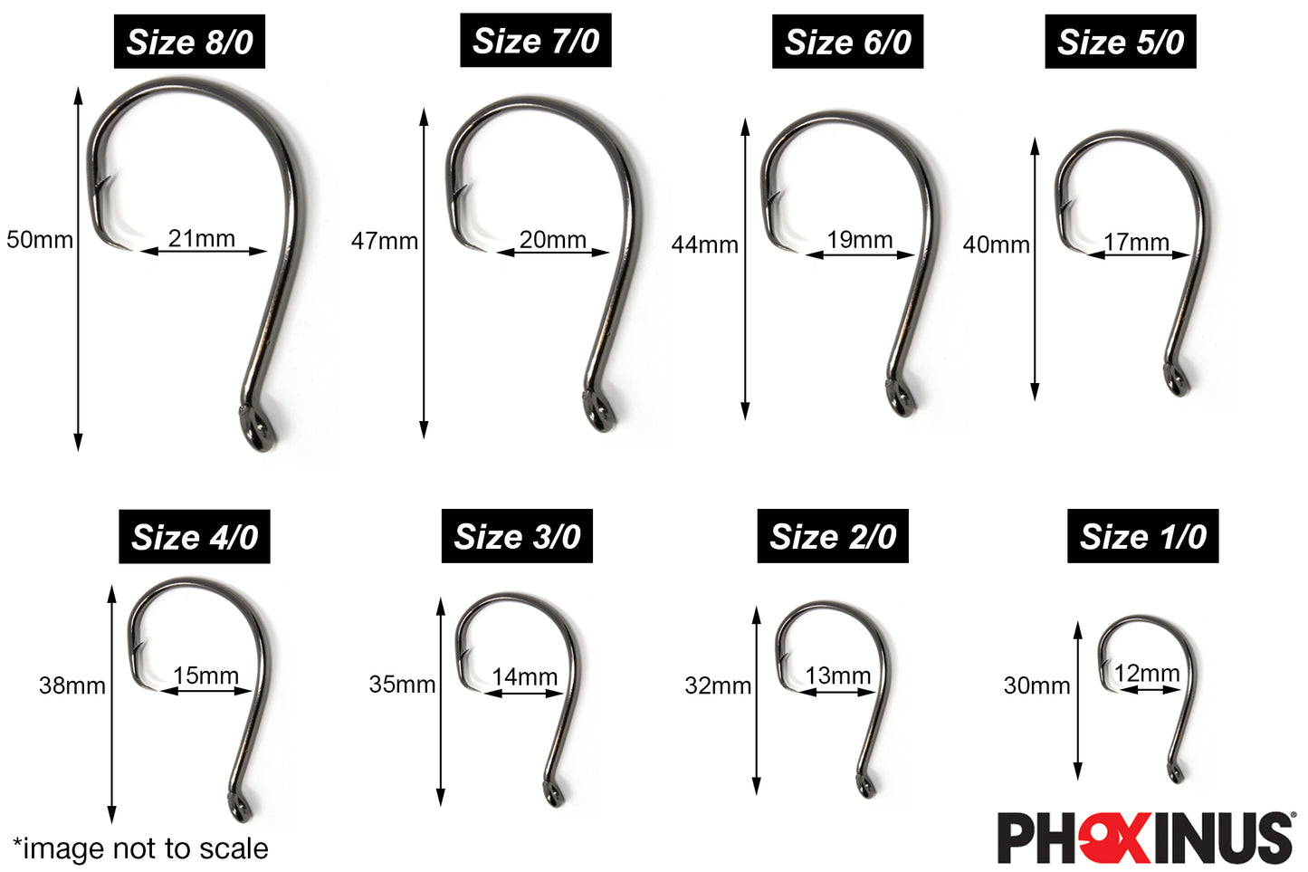 Blood Red Circle Hooks - Freshwater/Sea fishing hooks - For Predator Fish like Pike and Bass