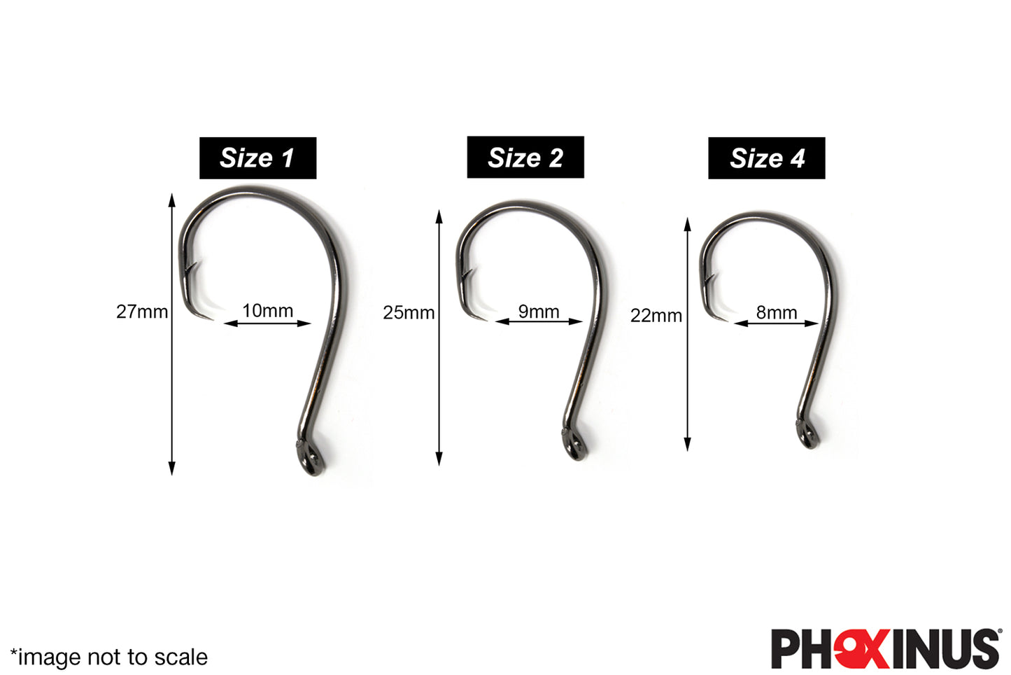 Blood Red Circle Hooks - Freshwater/Sea fishing hooks - For Predator Fish like Pike and Bass